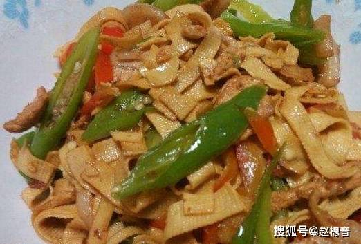 豆腐皮炒肉烹饪指南，家常美食制作教程